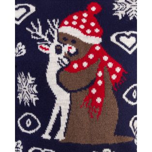 Женский свитер с оленями 2116